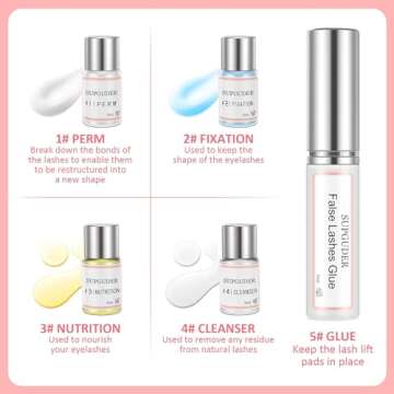 2025 Upgraded Lash Lift Kit for Perming,Curling and Lifting Eyelashes | Semi-Permanent Salon Grade Supplies for Beauty Treatments | Includes Eye Shields,Pads and Accessories