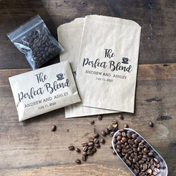Elegant Bridal Shower Coffee Favor Bags - Eco-Friendly and Customizable