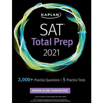 SAT Total Prep 2021: 5 Practice Tests + Proven Strategies + Online + Video (Kaplan Test Prep)
