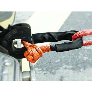 BNEEN Soft Shackle, 1/2" X 24" Light Weight Soft Shackle (56,000 LBS Breaking Strength) with Extra S...