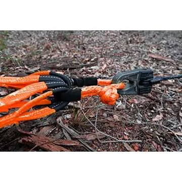 BNEEN Soft Shackle, 1/2" X 24" Light Weight Soft Shackle (56,000 LBS Breaking Strength) with Extra Sleeves for Sailing SUV Off Road Towing ATV (2-Pack Orange Soft Shackle Recovery)