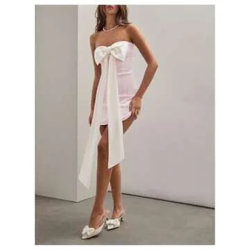 GORGLITTER Women's Y2K Bow Mini Dress for Every Occasion