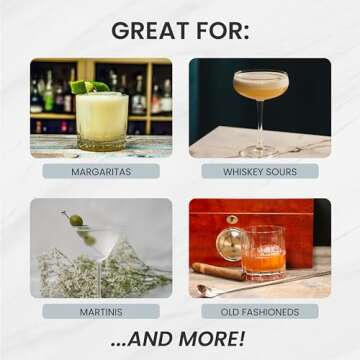 A Bar Above 14-Piece Professional Bartender Gift Set, Premium Barware Accessories, for Home Bar, Bar...