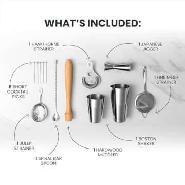 A Bar Above 14-Piece Professional Bartender Gift Set