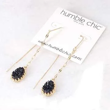 Stylish Black and Gold Earrings for Women Online