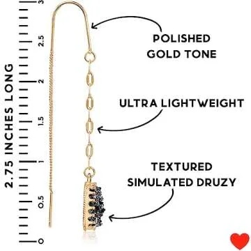 Stylish Black and Gold Earrings for Women Online