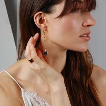 Stylish Black and Gold Earrings for Women Online