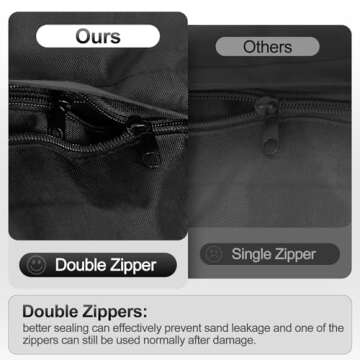 EMART Heavy Duty Sandbag Photo Studio Weight Bag Saddlebag Design for Photography Light Stand Tripod...