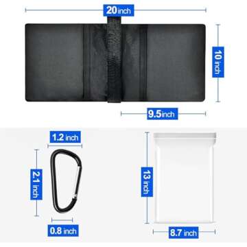 EMART Heavy Duty Sandbag Photo Studio Weight Bag Saddlebag Design for Photography Light Stand Tripod, Outdoor Patio, Sports, Pop up Tent, Umbrella Base, Camping, Fishing Chair -4 Packs Set(Black)