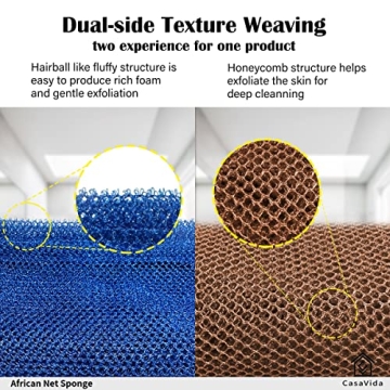 CASAVIDA African Net Sponge for Exfoliating Shower Care