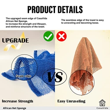 CASAVIDA African Net Sponge for Exfoliating Shower Care