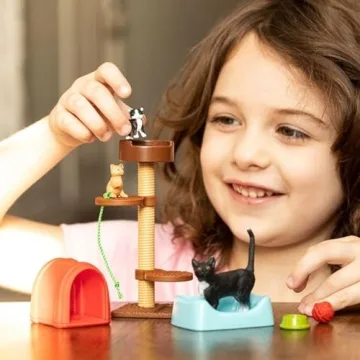 Schleich Cute Cats and Kittens Playtime Set - 9-Piece