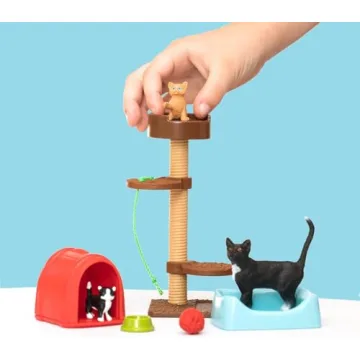 Schleich Cute Cats and Kittens Playtime Set - 9-Piece