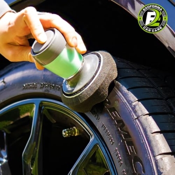 ExoForma Flow Tire Shine Applicator | Reusable Tire Dressing Tool for No-Mess, Streak-Free Shine | W...
