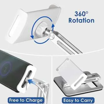 Yoobao Swivel Tablet Stand - Adjustable Holder for Devices