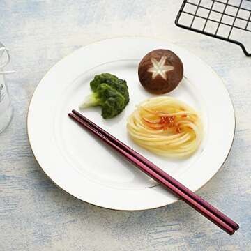 VANDBAO Portable Travel Utensils, Reusable Silverware with Case for Fixing Tableware, 9 Pieces Stainless Steel Stable Flatware Set, Camping Picnic Cutlery Set (Purple Set)