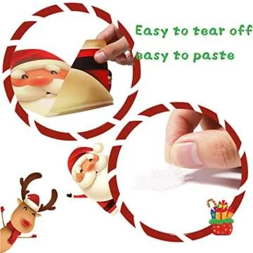 XIMISHOP 82PCS Christmas Window Clings for Festive Decor