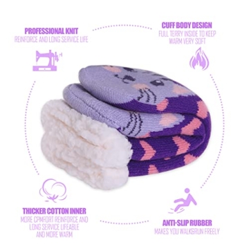 TRUEHAN Cozy Kids Slipper Socks for Winter Fun