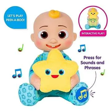 CoComelon Peek-A-Boo JJ - Fun Plush Toy for Kids
