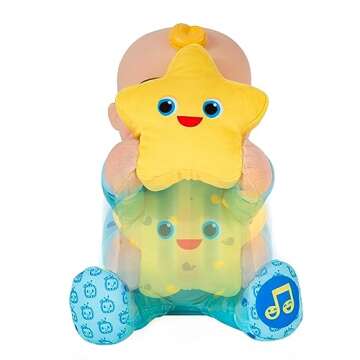 CoComelon Peek-A-Boo JJ 10” Feature Plush - Featuring Favorite Song, Phrases, and Sounds - Play Peek-A-Boo with JJ - Toys for Preschool and Kids - Amazon Exclusive