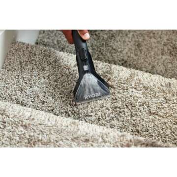 RYOBI ONE+ HP 18V Brushless Cordless SWIFTClean Mid-Size Spot Cleaner with 4.0 Ah Battery and Charger, AVERAGE, GREEN, PBLHV704K