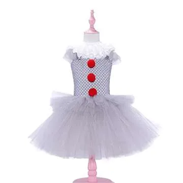 Fantasy J Girls Halloween Clown Tutu Dress for Kids