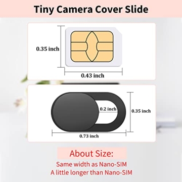 Yilador Webcam Cover - Ultra Thin Camera Privacy Slider Pack
