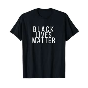 Simple Black Lives Matter Shirt in White Letters T-Shirt