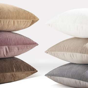 Luxurious Velvet Khaki Pillow Covers Set of 2