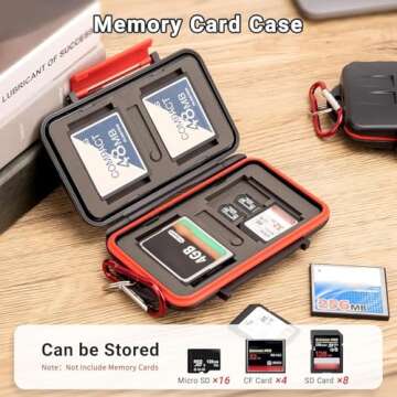 Kiorafoto 28 Slots : 16 TF + 8 SD + 4 CF Memory Card Holder Case Storage Protector Wallet For TF MSD...