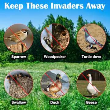 Effective Reflective Bird Scare Ribbon - 984FT for Gardens