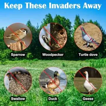 Effective Reflective Bird Scare Ribbon - 984FT for Gardens