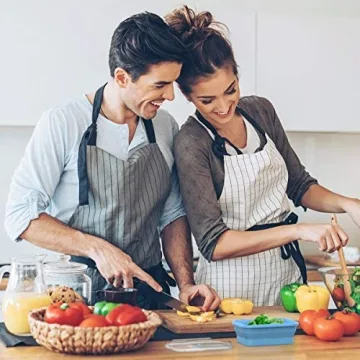 Vremi Collapsible Silicone Meal Prep Containers Set