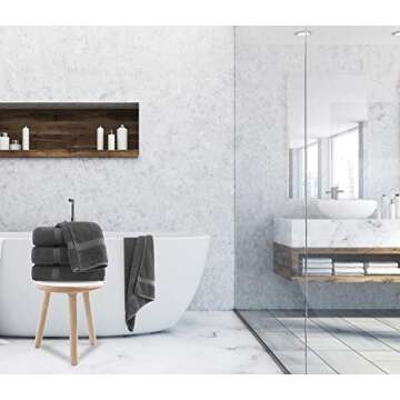Luxury Bath Towels Set of 4 - Ultra Soft Cotton Towel Set
