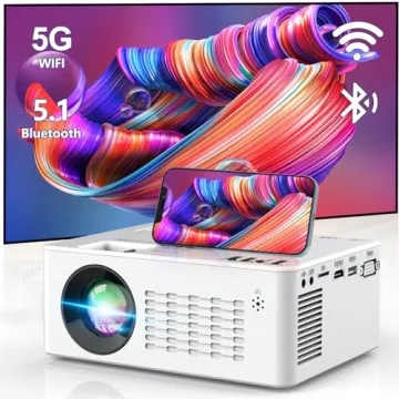 TMY 5G WiFi Projector with Bluetooth 5.1 - Portable Outdoor Cinema