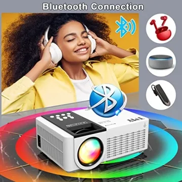 TMY 5G WiFi Projector - Portable Outdoor HD Movie Projector