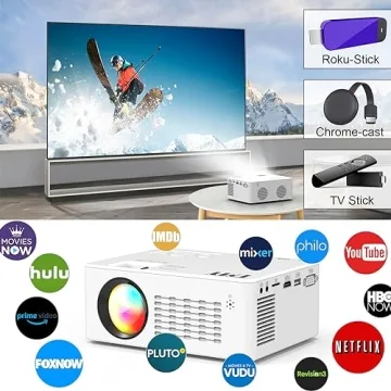 TMY 5G WiFi Projector - Portable Outdoor HD Movie Projector