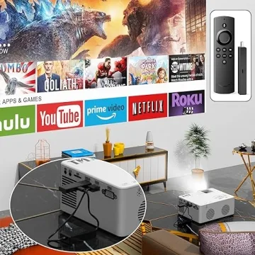 TMY 5G WiFi Projector - Portable Outdoor HD Movie Projector