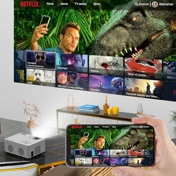 TMY 5G WiFi Projector - Portable Outdoor HD Movie Projector