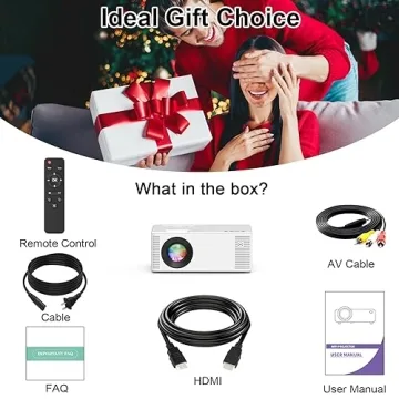 TMY 5G WiFi Projector - Portable Outdoor HD Movie Projector
