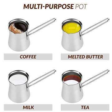 Caizen Coffee Pot - Versatile 15oz Turkish Coffee Maker