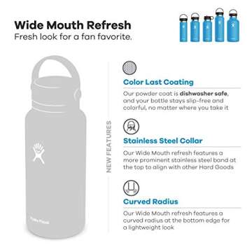 Hydro Flask Wide Mouth Bottle Keeps Drinks Cold & Hot