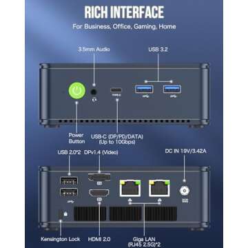 GMKtec M5 Plus Mini PC Ryzen 7 5825U 32GB RAM 1TB SSD