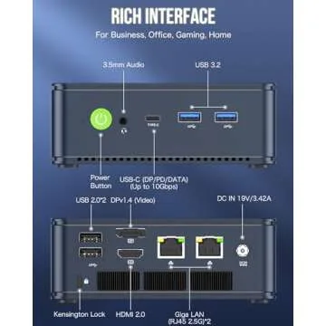 GMKtec M5 Plus Mini PC Ryzen 7 5825U 32GB RAM 1TB SSD