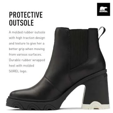 Sorel Women's Brex Heel Chelsea Boots - Black, Black - Size 7