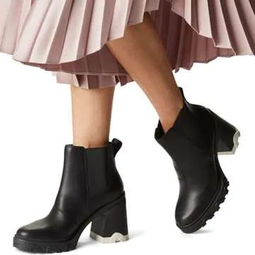 Sorel Women's Brex Heel Chelsea Boots - Black, Black - Size 7