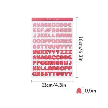 GINCEVHY 2400 Pieces Mini Alphabet Stickers for DIY Crafts and Labels