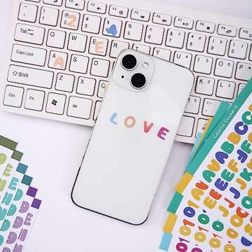 2400 Colorful Vinyl Letter Stickers for DIY Crafts