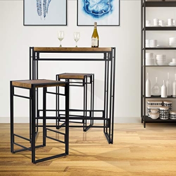 Atlantic Urban Dining Set Bar Height Table and 2 Stools