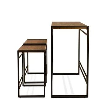 Atlantic Urban Dining Set Bar Height Table and 2 Stools